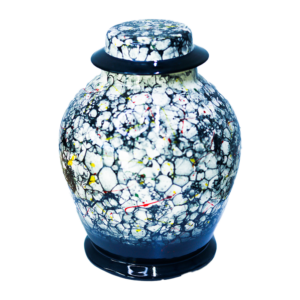 Bubble Cookie Jar (Blue & White)